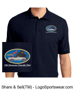 Mens Silk Touch Polo Design Zoom
